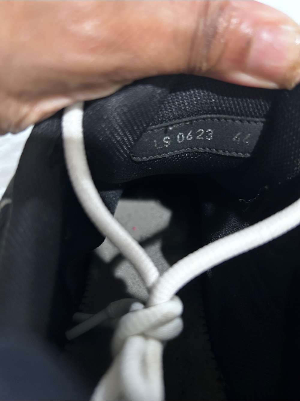 Dior Men's Black & White Runner Sneaker - Picture 6 of 8